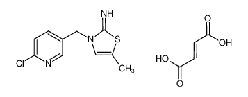3-(6-chloro-3-pyridyl)methyl-2-imino-4-methyl-2,3-dihydrothiazole fumarate_292039-91-9