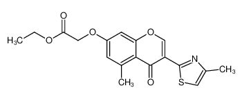 ethyl 2-((5-methyl-3-(4-methylthiazol-2-yl)-4-oxo-4H-chromen-7-yl)oxy)acetate_292053-13-5