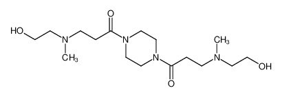 1,4-bis{β-[N-methyl-N-(2-hydroxyethyl)amino]propionyl}piperazine_292055-60-8