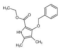 3-benzyloxy-4,5-dimethyl-pyrrole-2-carboxylic acid ethyl ester_29206-36-8