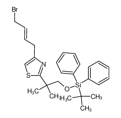 4-((2E)-4-bromobut-2-enyl)-[2-(tert-butyldiphenylsilyloxy)-1,1-dimethylethyl]thiazole_292073-48-4