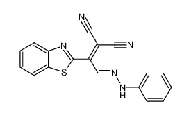 2-[1-Benzothiazol-2-yl-2-(phenyl-hydrazono)-ethylidene]-malononitrile_292140-98-8