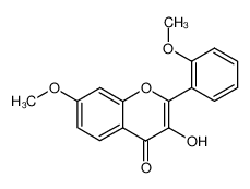 3-hydroxy-7-methoxy-2-(2-methoxy-phenyl)-chromen-4-one_29219-05-4