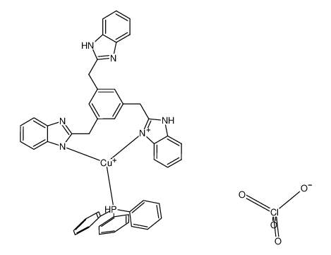 copper(I)(1,3,5-tris(benzimidazol-2-methyl)benzene)(triphenylphosphine) perchlorate_292609-30-4