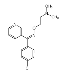 (4-Chloro-phenyl)-pyridin-3-yl-methanone O-(2-dimethylamino-ethyl)-oxime_292617-64-2