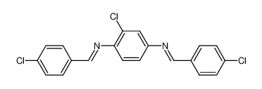 2-Chloro-N1,N4-bis-[1-(4-chloro-phenyl)-meth-(Z)-ylidene]-benzene-1,4-diamine_29274-00-8