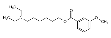 6-(N.N-Diethylamino)hexyl-3-methoxy-benzoate_29278-93-1
