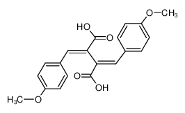 1,4-Bis[4-methoxyphenyl]-butadiene-2,3-dicarboxylic acid_29283-63-4