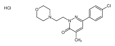 6-(4-chlorophenyl)-4-methyl-2-(2-morpholin-4-ylethyl)pyridazin-3-one,hydrochloride_29285-72-1