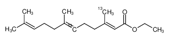 [6,15-bis-13C]-ethyl 3,7,11-trimethyldodeca-2(E),6(E),10-trienoate_292850-89-6