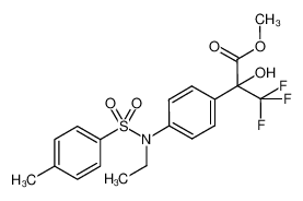methyl 2-(4-((N-ethyl-4-methylphenyl)sulfonamido)phenyl)-3,3,3-trifluoro-2-hydroxypropanoate_292854-73-0