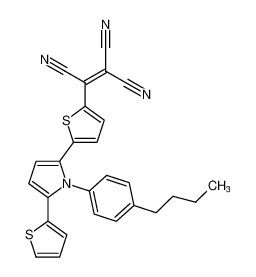 2-(5-(1-(4-butylphenyl)-5-(thiophen-2-yl)-1H-pyrrol-2-yl)thiophen-2-yl)ethene-1,1,2-tricarbonitrile_292865-04-4