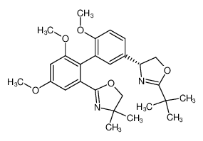2-[5'-((R)-2-tert-Butyl-4,5-dihydro-oxazol-4-yl)-4,6,2'-trimethoxy-biphenyl-2-yl]-4,4-dimethyl-4,5-dihydro-oxazole_292865-35-1