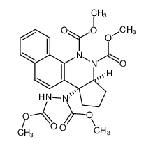 9a-(N,N'-bis-methoxycarbonyl-hydrazino)-7,8,9,9a-tetrahydro-6aH-benzo[h]cyclopenta[c]cinnoline-5,6-dicarboxylic acid dimethyl ester_29288-44-6