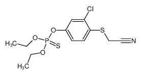 Thiophosphoric acid O-(3-chloro-4-cyanomethylsulfanyl-phenyl) ester O',O'-diethyl ester_2929-18-2