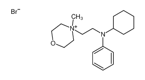 N-cyclohexyl-N-[2-(4-methylmorpholin-4-ium-4-yl)ethyl]aniline,bromide_2933-17-7