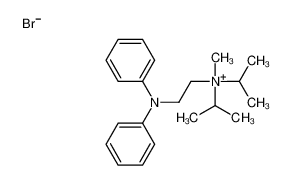 methyl-[2-(N-phenylanilino)ethyl]-di(propan-2-yl)azanium,bromide_2933-23-5