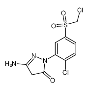 5-amino-2-(2-chloro-5-chloromethanesulfonyl-phenyl)-1,2-dihydro-pyrazol-3-one_29330-09-4