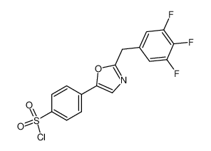 4-[2-(3,4,5-Trifluoro-benzyl)-oxazol-5-yl]-benzenesulfonyl chloride_293306-81-7