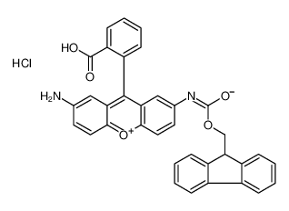 2-[2-amino-7-(9H-fluoren-9-ylmethoxycarbonylamino)xanthen-10-ium- 9-yl]benzoic acid chloride_293313-27-6