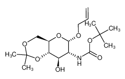 ((4aR,6S,7R,8R,8aS)-6-Allyloxy-8-hydroxy-2,2-dimethyl-hexahydro-pyrano[3,2-d][1,3]dioxin-7-yl)-carbamic acid tert-butyl ester_293328-84-4