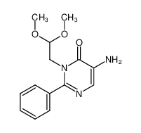 5-amino-1-(2,2-dimethoxyethyl)-6-oxo-2-phenyl-1,6-dihydropyrimidine_293329-59-6