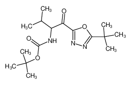 t-butyl N-(1-(2-t-butyl-1,3,4-oxadiazol-5-ylcarbonyl)-2-methylpropyl)carbamate_293329-61-0