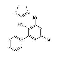 (3,5-dibromo-biphenyl-2-yl)-(4,5-dihydro-thiazol-2-yl)-amine_29335-80-6