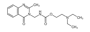 (2-Methyl-4-oxo-4H-quinazolin-3-ylmethyl)-carbamic acid 2-diethylamino-ethyl ester_29341-21-7