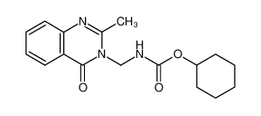 (2-methyl-4-oxo-4H-quinazolin-3-ylmethyl)-carbamic acid cyclohexyl ester_29341-22-8