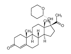 17α-hydroxypregn-4-ene-3,20-dione 17-tetrahydropyranyl ether_29371-92-4