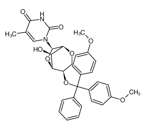 (1S,4R,5S,7R,8R)-4-(4,4'-Dimethoxytrityloxy)-8-Hydroxy-7-(Thymin-1-yl)-2,6-Dioxabicyclo[3.2.1]Octane_293742-90-2