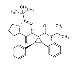 N-((2S,3S)-1-(isopropylcarbamoyl)-2,3-diphenylcyclopropyl)-1-pivaloylpyrrolidine-2-carboxamide_293742-98-0