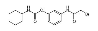 Cyclohexyl-carbamic acid 3-(2-bromo-acetylamino)-phenyl ester_29378-74-3