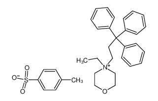 Toluene-4-sulfonate4-ethyl-4-(3,3,3-triphenyl-propyl)-morpholin-4-ium;_2939-58-4