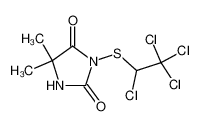 5,5-dimethyl-3-(1,2,2,2-tetrachloro-ethylsulfanyl)-imidazolidine-2,4-dione_2939-96-0