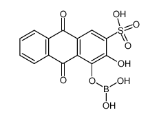 1-Boronyloxy-2-hydroxy-3-sulfo-anthrachinon-(9,10)-anion_29391-98-8