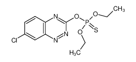 thiophosphoric acid O-(7-chloro-benzo[e][1,2,4]triazin-3-yl) ester O',O'-diethyl ester_29401-49-8