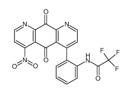 6-Nitro-4-(2-trifluoroacetamidophenyl)pyrido[3,2-g]-quinoline-5,10-dione_294174-01-9