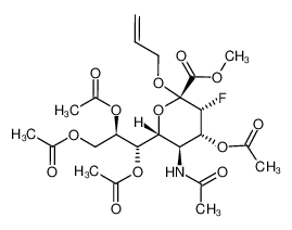 methyl (allyl 5-acetamido-4,7,8,9-tetra-O-acetyl-3,5-dideoxy-3-fluoro-α-D-erythro-L-manno-2-nonulopyranosid)onate_294183-12-3