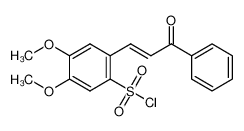 4,5-dimethoxy-2-[3-oxo-3-phenylprop-1-en-1-yl]benzenesulfonylchloride_294211-70-4