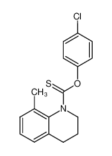 8-Methyl-3,4-dihydro-2H-quinoline-1-carbothioic acid O-(4-chloro-phenyl) ester_29451-44-3