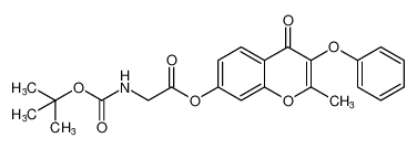 2-methyl-4-oxo-3-phenoxy-4H-chromen-7-yl (tert-butoxycarbonyl)glycinate_294652-22-5
