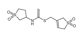 (1,1-dioxido-2,5-dihydrothiophen-3-yl)methyl (1,1-dioxidotetrahydrothiophen-3-yl)carbamodithioate_294653-50-2