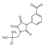 (2-chloro-2-methyl-propyl)-(3-nitro-phenyl)-imidazolidinetrione_29478-11-3