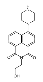 2-(2-hydroxyl-ethyl)-6-(piperazine-1-yl)-benzo[de]isoquinoline-1,3-diones_294852-13-4