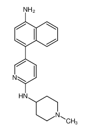 [5-(4-Aminonaphthalen-1-yl)pyridin-2-yl]-(1-methylpiperidin-4-yl) amine_294852-94-1