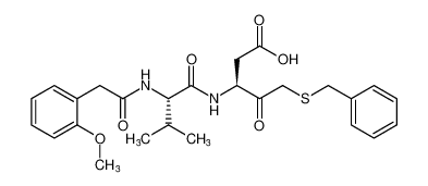 (S)-5-(benzylthio)-3-((S)-2-(2-(2-methoxyphenyl)acetamido)-3-methylbutanamido)-4-oxopentanoic acid_294858-49-4