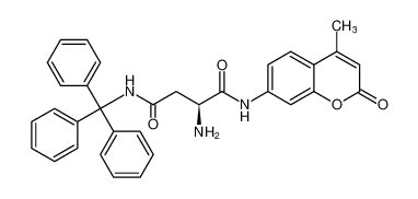 (S)-2-amino-N1-(4-methyl-2-oxo-2H-chromen-7-yl)-N4-tritylsuccinamide_294859-94-2