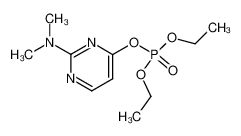 phosphoric acid 2-dimethylamino-pyrimidin-4-yl ester diethyl ester_29486-49-5